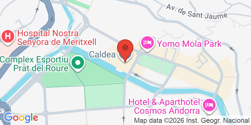 Mapa de la ubicación de Centro Termolúdico Caldea
