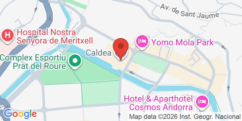 Mapa de la ubicación de Centro Termolúdico Caldea Inúu