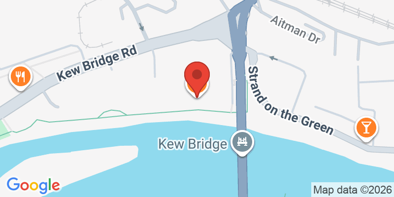 Mapa de la ubicación de One Over the Ait, Kew Bridge