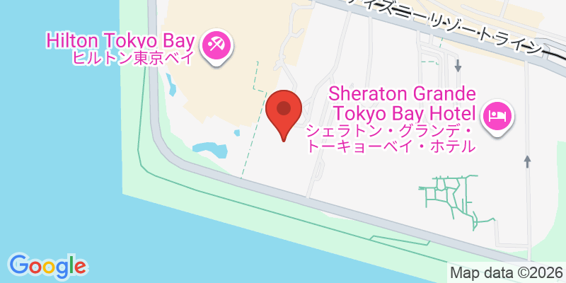 Mapa de la ubicación de Tokyo Disney Resort Toy Story Hotel