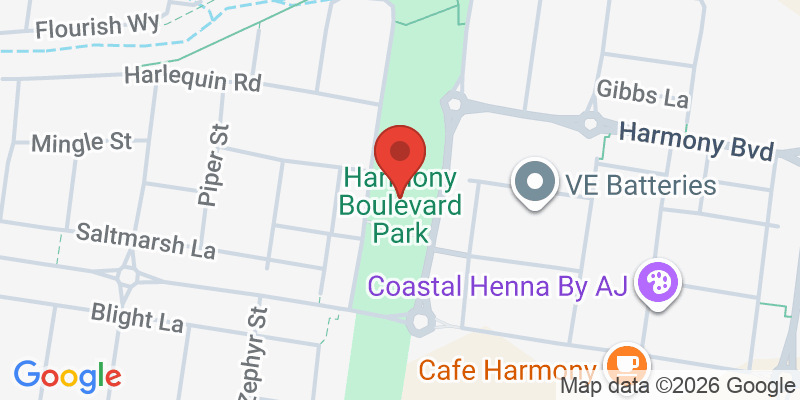 Mapa de la ubicación de Harmony Boulevard Park