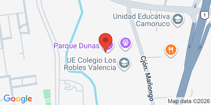 Mapa de la ubicación de Dunas