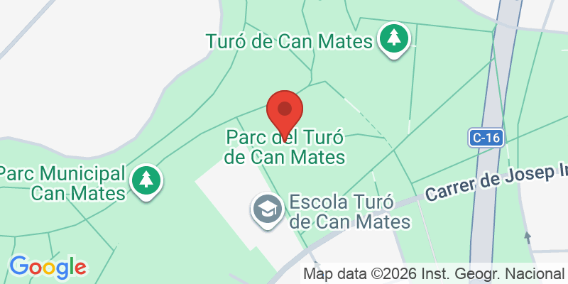 Mapa de la ubicación de Parque del Turó de Can Mates