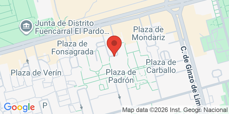 Mapa de la ubicación de Kids&Us La Vaguada