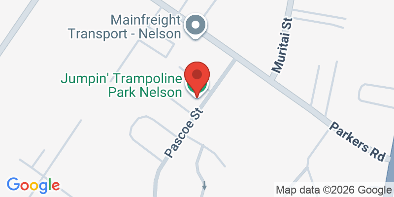 Mapa de la ubicación de Jumpin' Trampoline Park Nelson