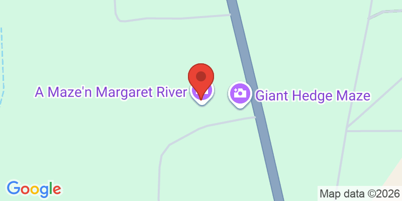Mapa de la ubicación de A Maze'n Margaret River