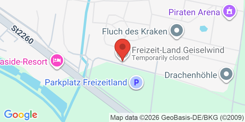 Mapa de la ubicación de Freizeit-Land Geiselwind