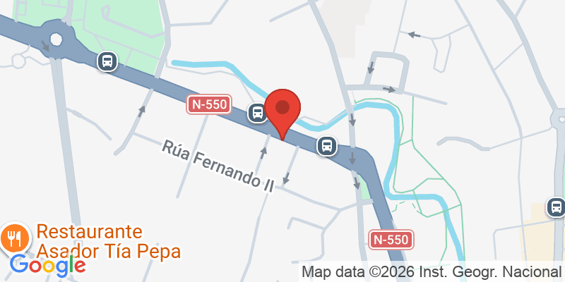 Mapa de la ubicación de Pelouros Pontevedra