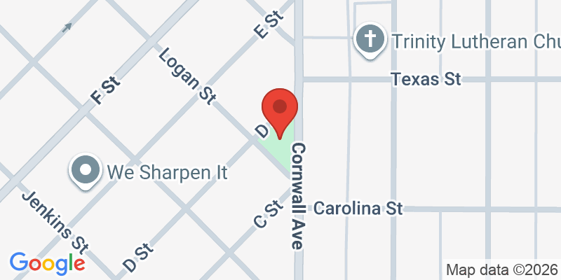 Mapa de la ubicación de Cornwall Tot Lot