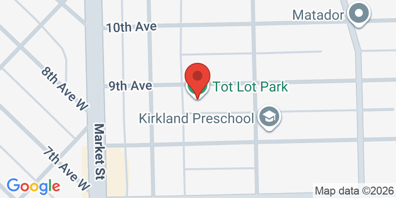 Mapa de la ubicación de Tot Lot Park