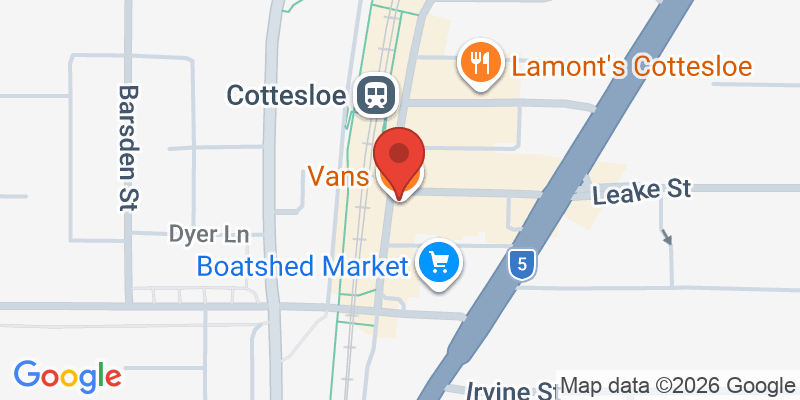 Mapa de la ubicación de Vans