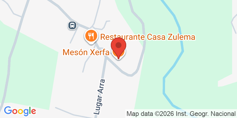 Mapa de la ubicación de Mesón Xerfa