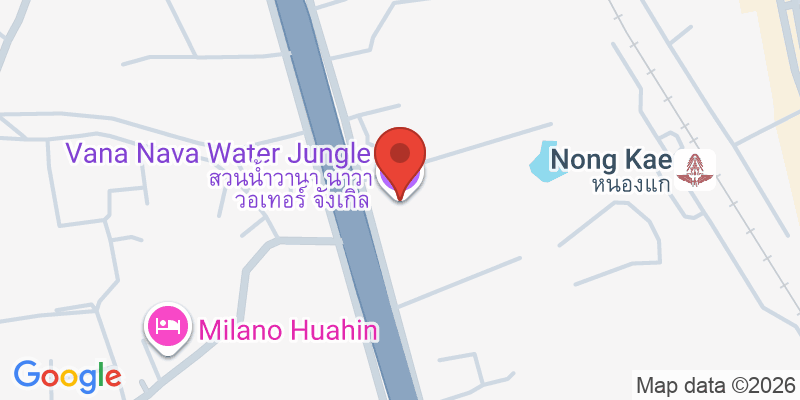 Mapa de la ubicación de Vana Nava Water Jungle Hua Hin