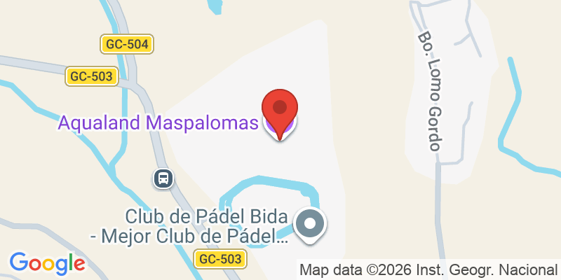Mapa de la ubicación de Aqualand Maspalomas