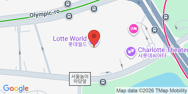 Mapa de la ubicación de Lotte World