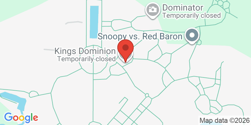 Mapa de la ubicación de Kings Dominion