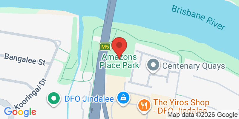 Mapa de la ubicación de Amazons Place Park