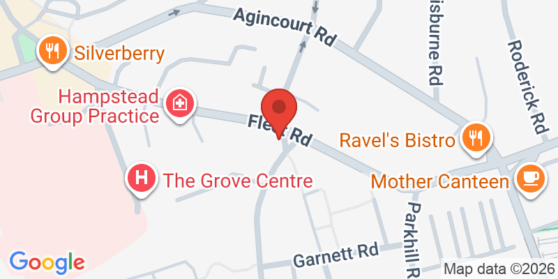 Mapa de la ubicación de The Stag Belsize Park