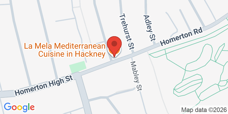 Mapa de la ubicación de La Mela Bistro in Hackney
