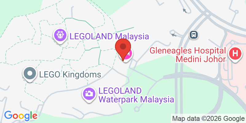 Mapa de la ubicación de LEGOLAND Malaysia