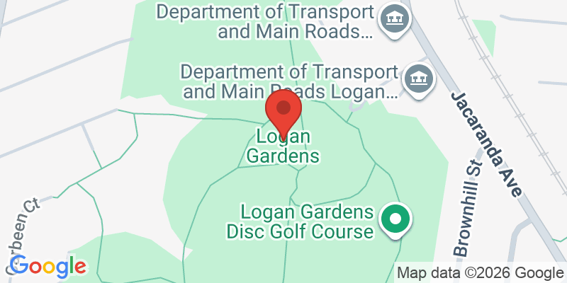 Mapa de la ubicación de Logan Gardens