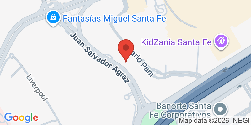 Mapa de la ubicación de Las Hijas de la tostada Santa Fe