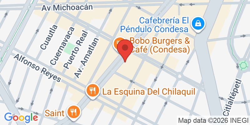 Mapa de la ubicación de Las Hijas De La Tostada Condesa