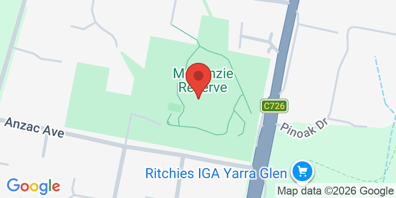 Mapa de la ubicación de McKenzie Reserve Playground