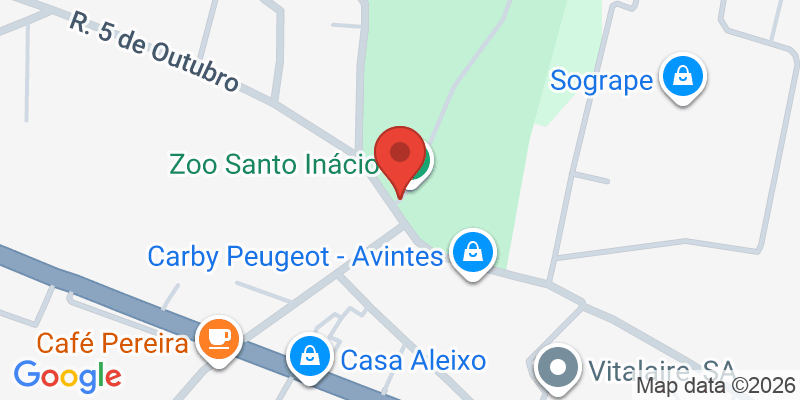 Mapa de la ubicación de Zoo Santo Inácio