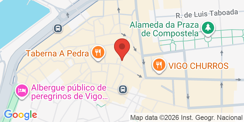 Mapa de la ubicación de Biblioteca Pública de Vigo Juan Compañel