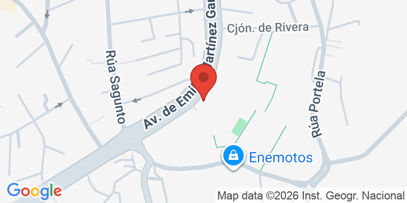 Mapa de la ubicación de Biblioteca Pública Municipal Xosé Neira Vilas de Vigo