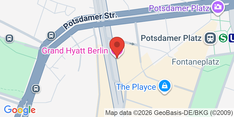 Mapa de la ubicación de Grand Hyatt Berlin