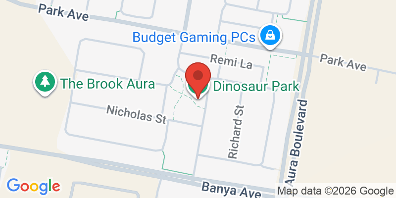 Mapa de la ubicación de Dinosaur Park