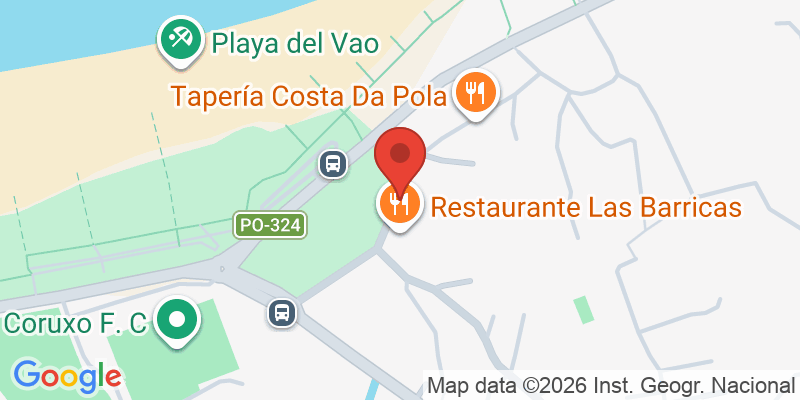 Mapa de la ubicación de A Capela O VAO