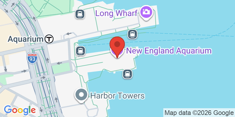 Mapa de la ubicación de New England Aquarium