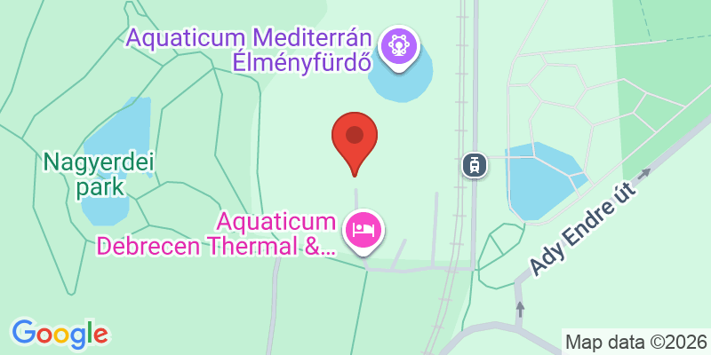Mapa de la ubicación de Aquaticum Debrecen Thermal & Wellness Hotel