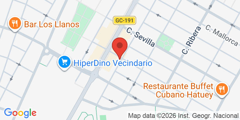 Mapa de la ubicación de Planeta Bambini vecindario