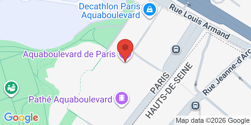 Mapa de la ubicación de Aquaboulevard water park