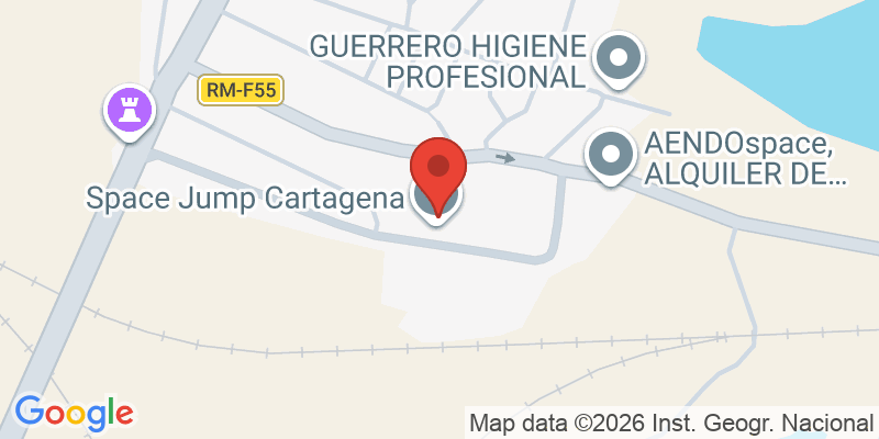 Mapa de la ubicación de Space Jump Cartagena