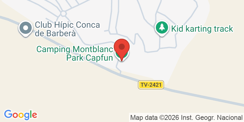 Mapa de la ubicación de Camping Montblanc Park Capfun