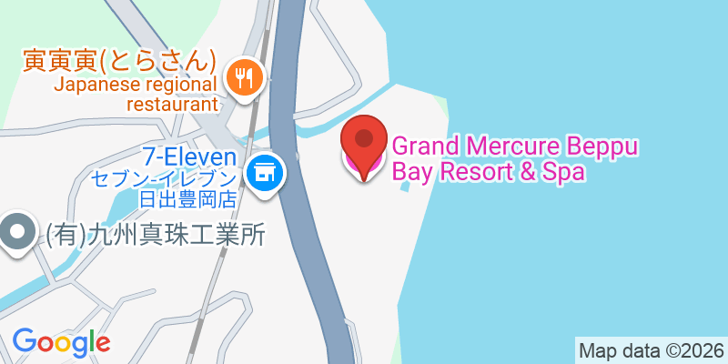 Mapa de la ubicación de Grand Mercure Beppu Bay Resort & Spa