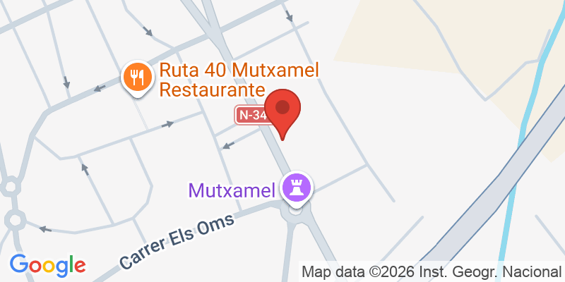 Mapa de la ubicación de Valle de Los Dinosaurios