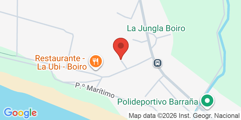 Mapa de la ubicación de Bungalows Camping Barraña