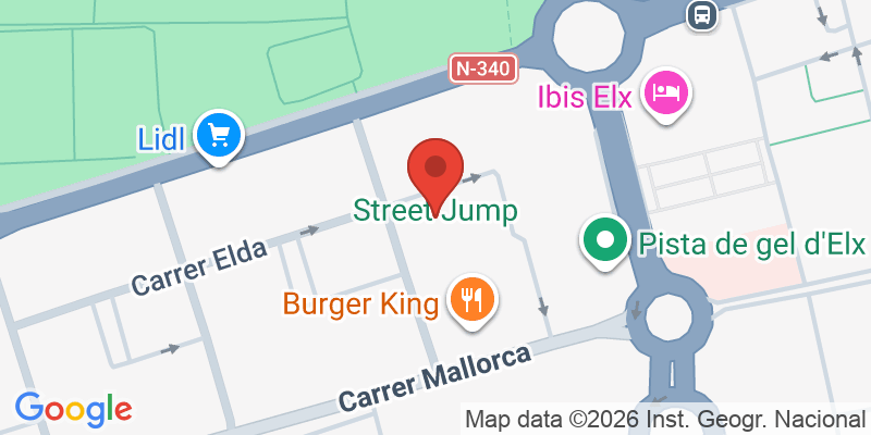Mapa de la ubicación de Street Jump