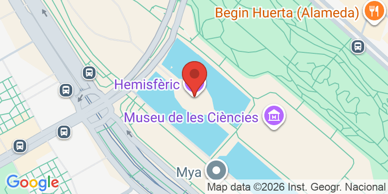 Mapa de la ubicación de Hemisfèric