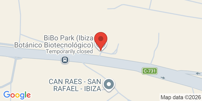 Mapa de la ubicación de BIBO PARK Ibiza Botánico Biotecnológico