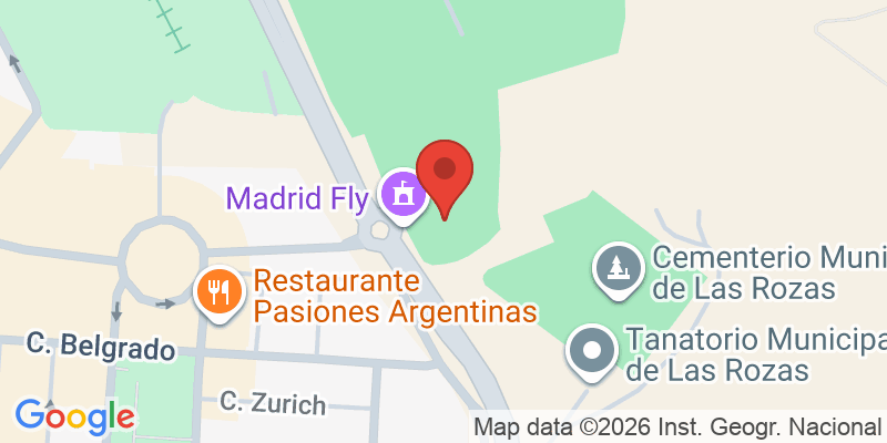 Mapa de la ubicación de Madrid Fly