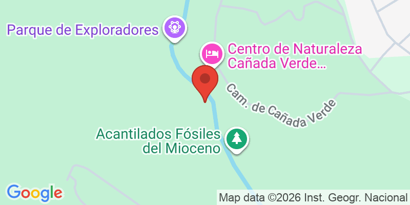 Mapa de la ubicación de Centro de Naturaleza Cañada Verde
