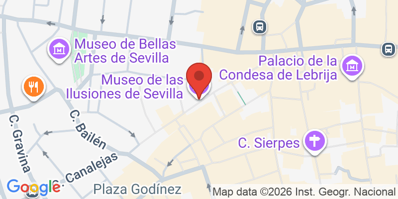 Mapa de la ubicación de Museo de las Ilusiones Sevilla
