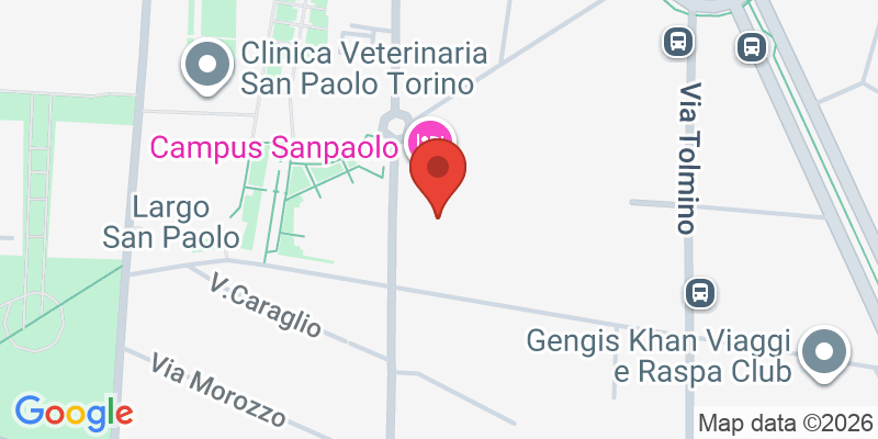 Mapa de la ubicación de Benvenuto Family Restaurant - Torino